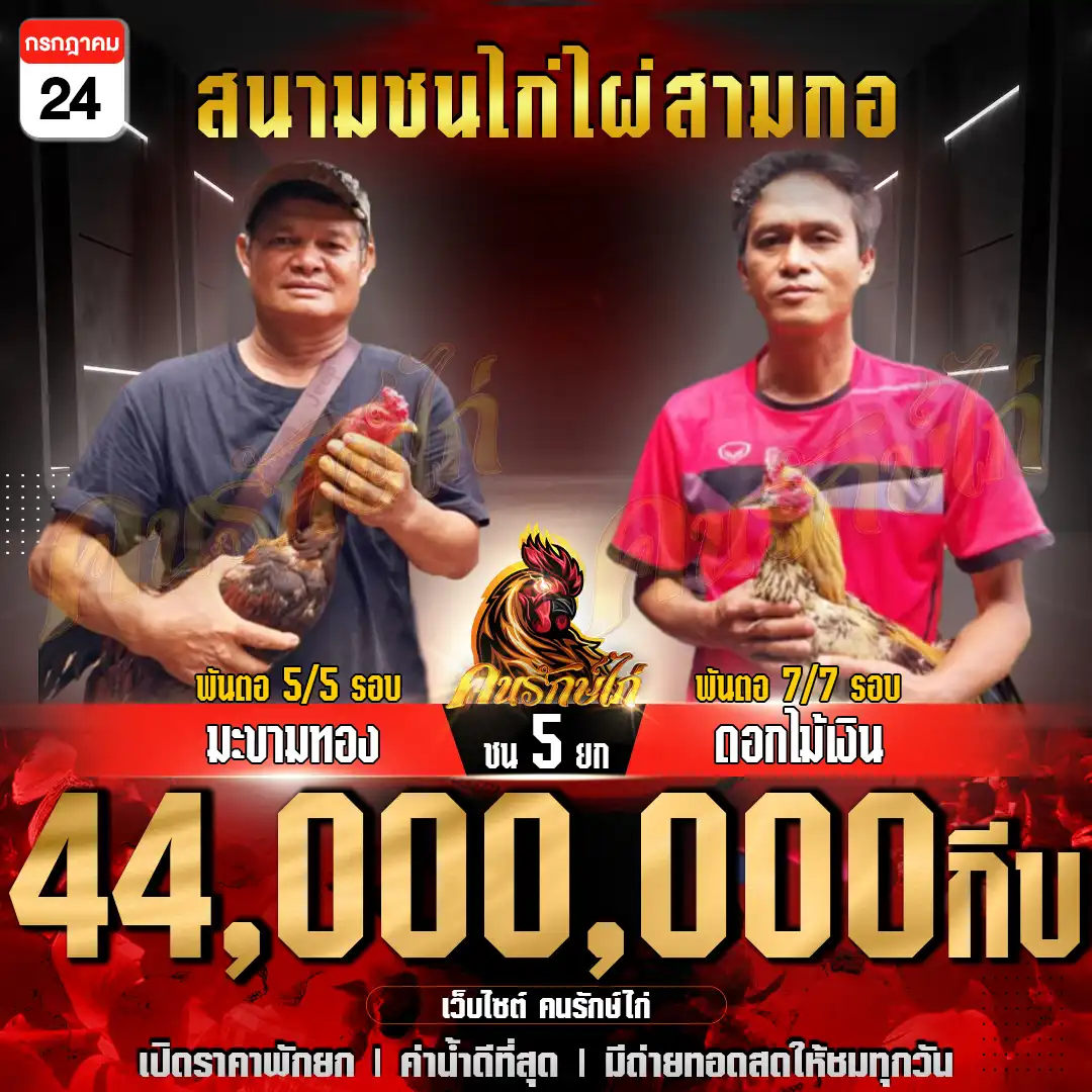 มะขามทอง vs ดอกไม้เงิน กำหนดชน 5 ยก ชิงเงินรางวัล 44,000,000 ล้านกีบ