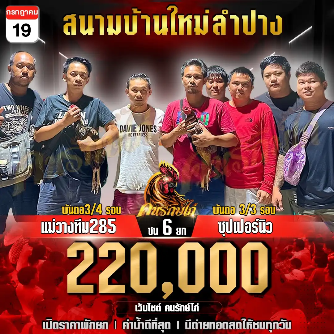 เเม่วางทีม285 พบ ซุปเปอร์นิว กำหนดชิง 6 ยก ชิงเงินรางวัล 220,000 บาท