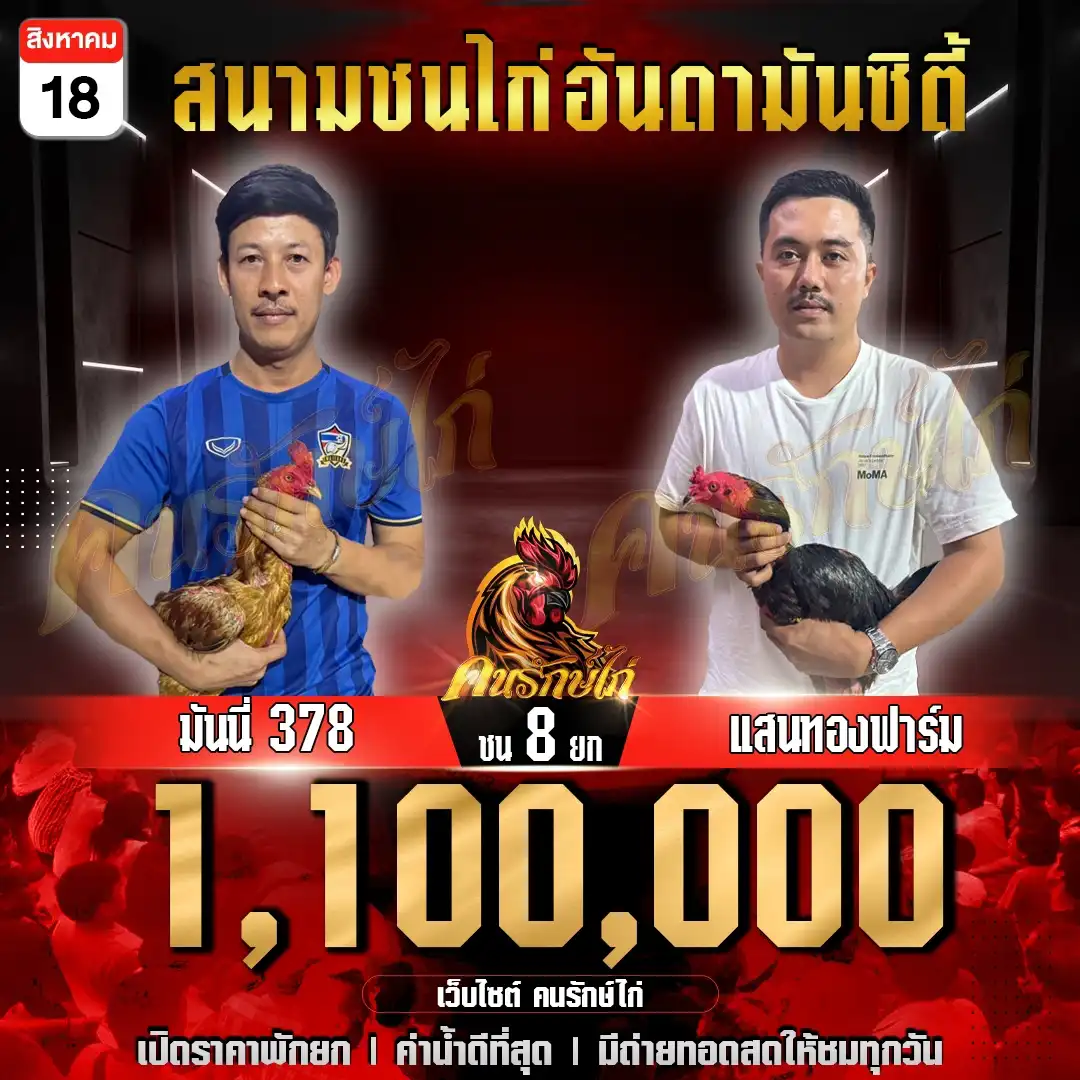 มันนี่378 พบ แสนทองฟาร์ม กำหนดชน 8 ยก