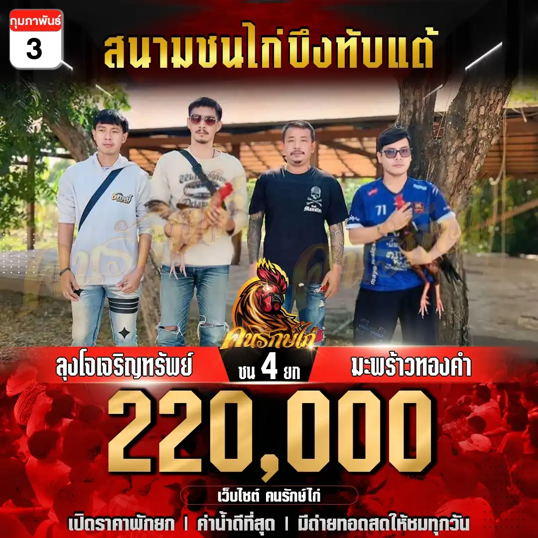 ลุงโจเจริญทรัพย์ พบ มะพร้าวทองคำ กำหนดชน 4 ยก