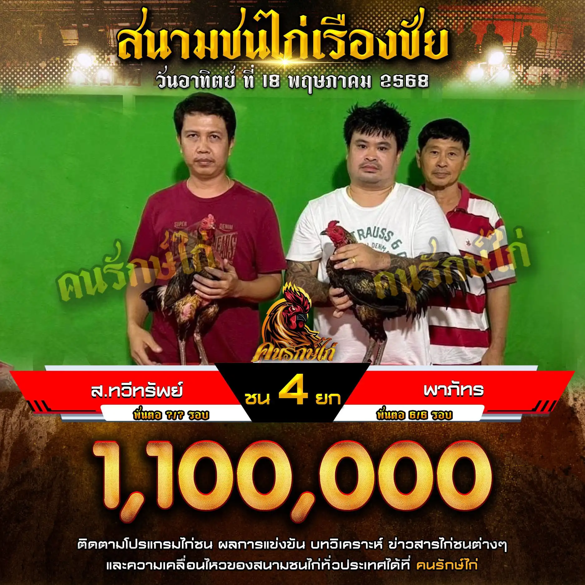 ส.ทวีทรัพย์ พบ พาภัทร กำหนดชน 4 ยก