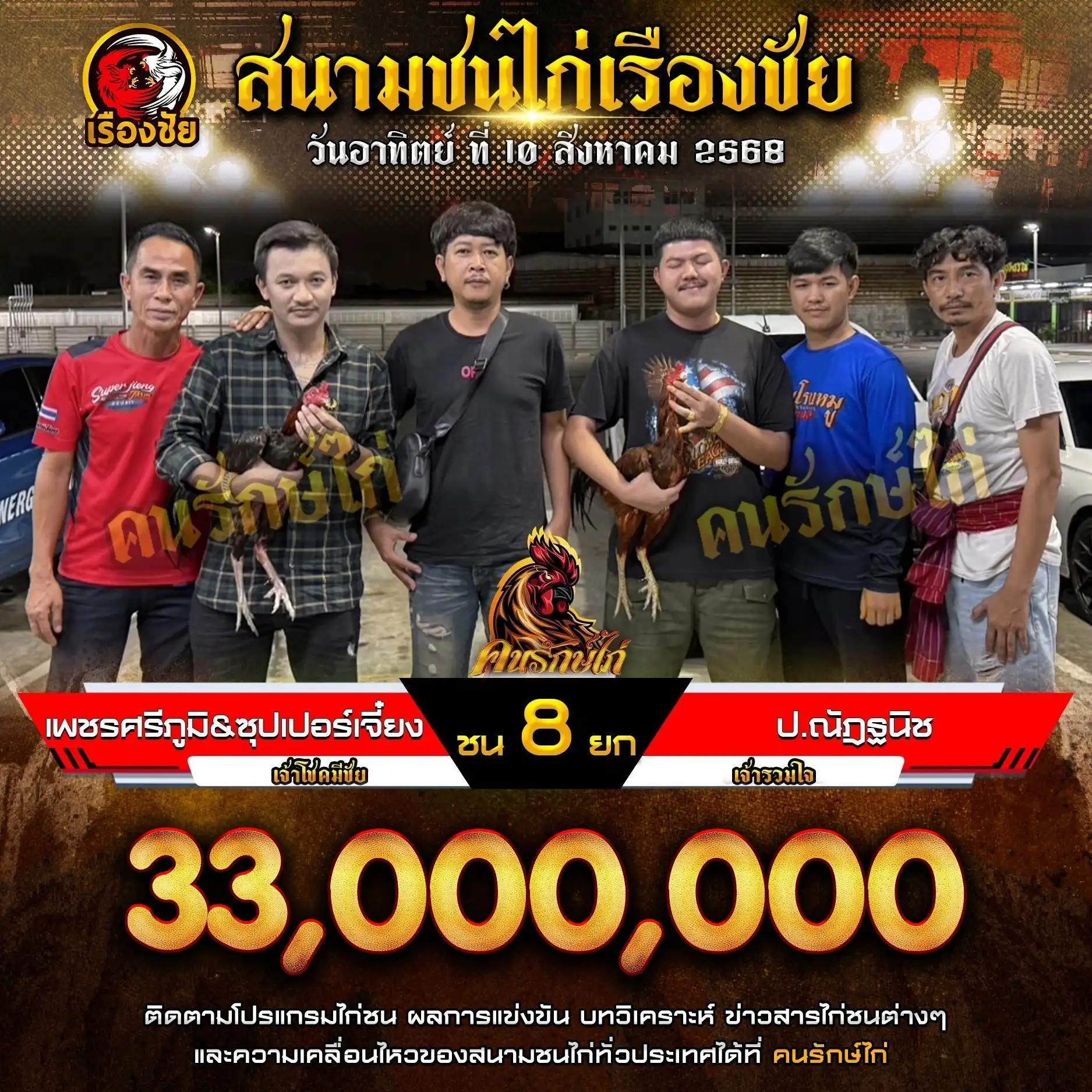 ป.ณัฏฐนิช พบ เพชรศรีภูมิ ซุปเปอร์เจี๋ยง กำหนดชน 8 ยก ชิงเงินรางวัล 33,000,000 บาท