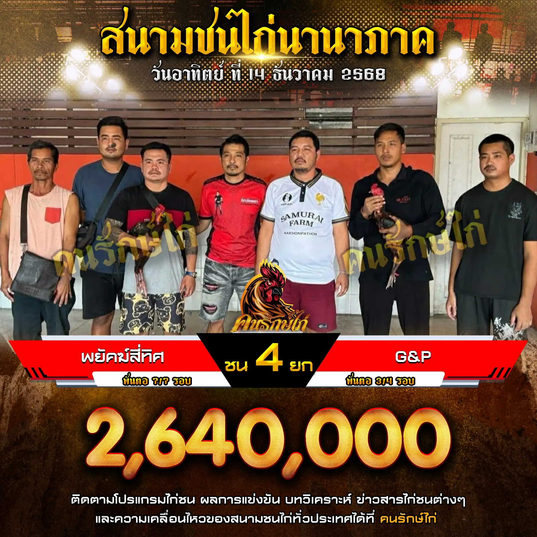 พยัคฆ์สี่ทิศ พบ G & P กำหนดชน 4 ยก