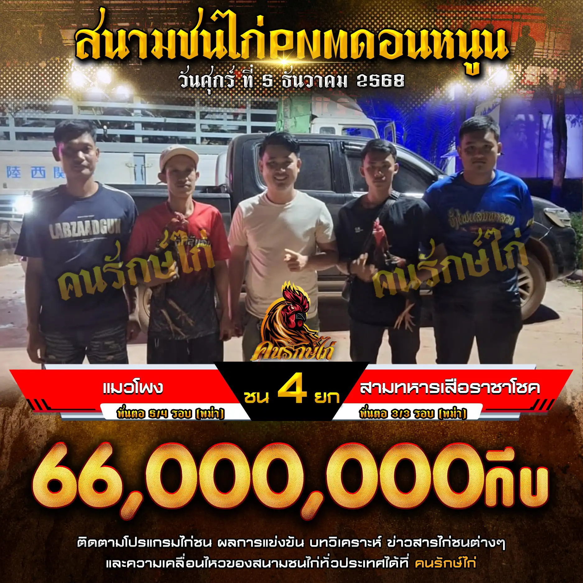 แมวโพง พบ สามทหารเสือราชาโชค กำหนดชน 4 ยก