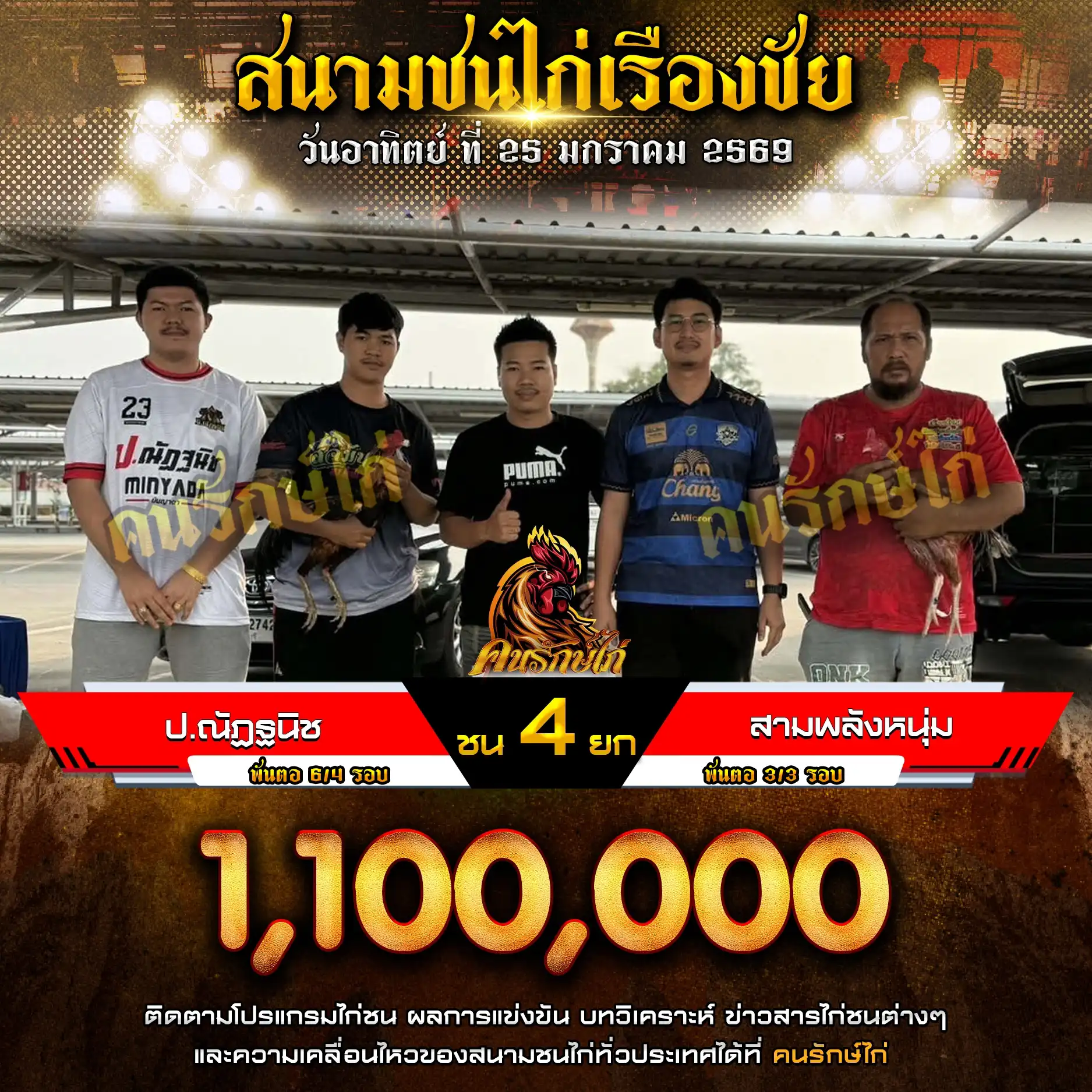 สามพลังหนุ่ม พบ ป.ณัฏฐนิช กำหนดชน 4 ยก