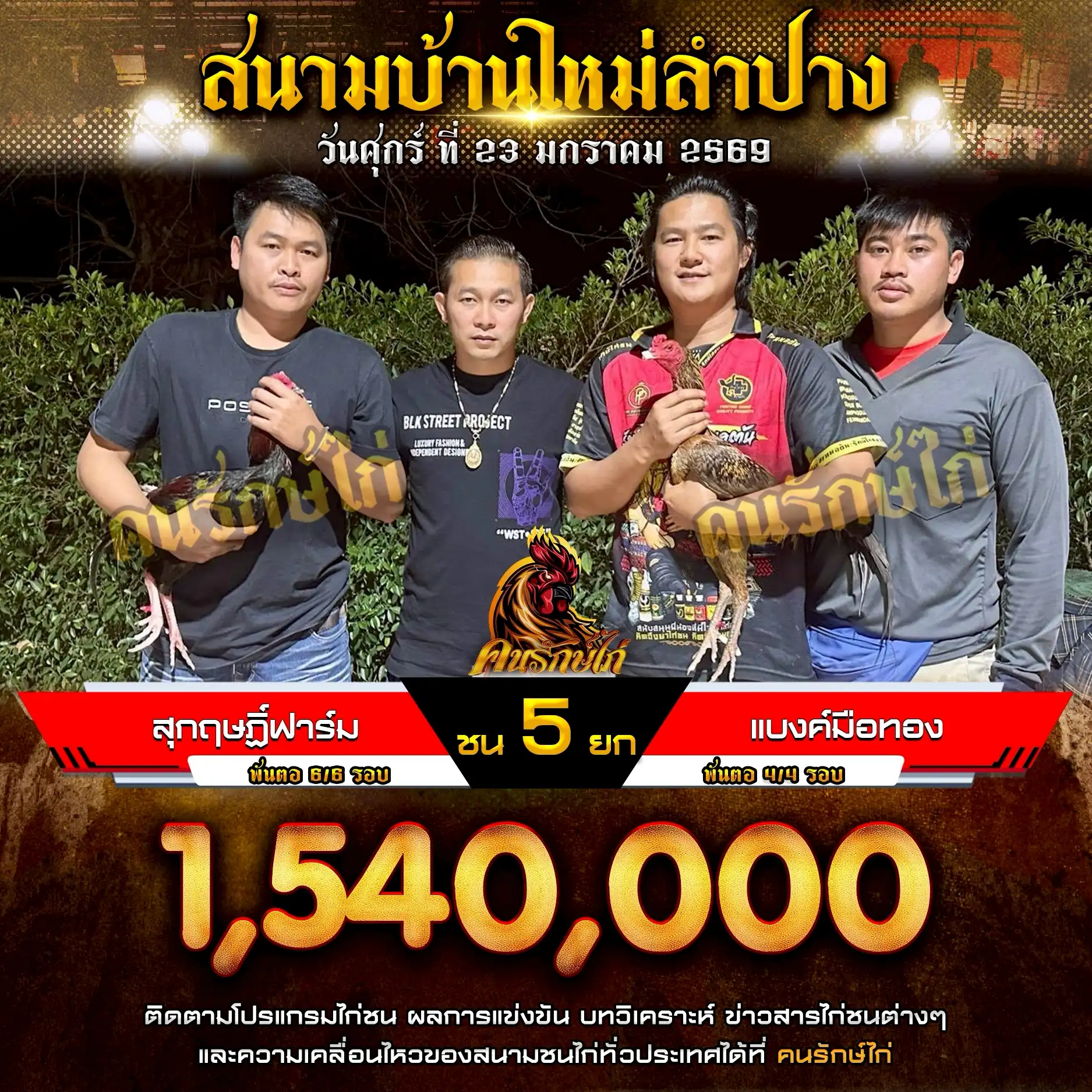 สุกฤษฏิ์ฟาร์ม พบ แบงค์มือทอง กำหนดชน 5 ยก
