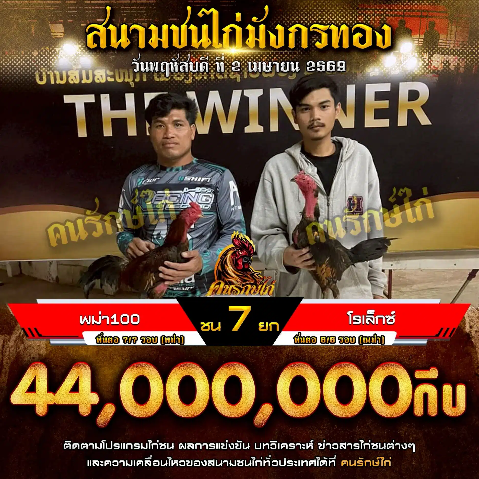 พม่า100 VS โรเล็กซ์ 02 เมษายน 2569