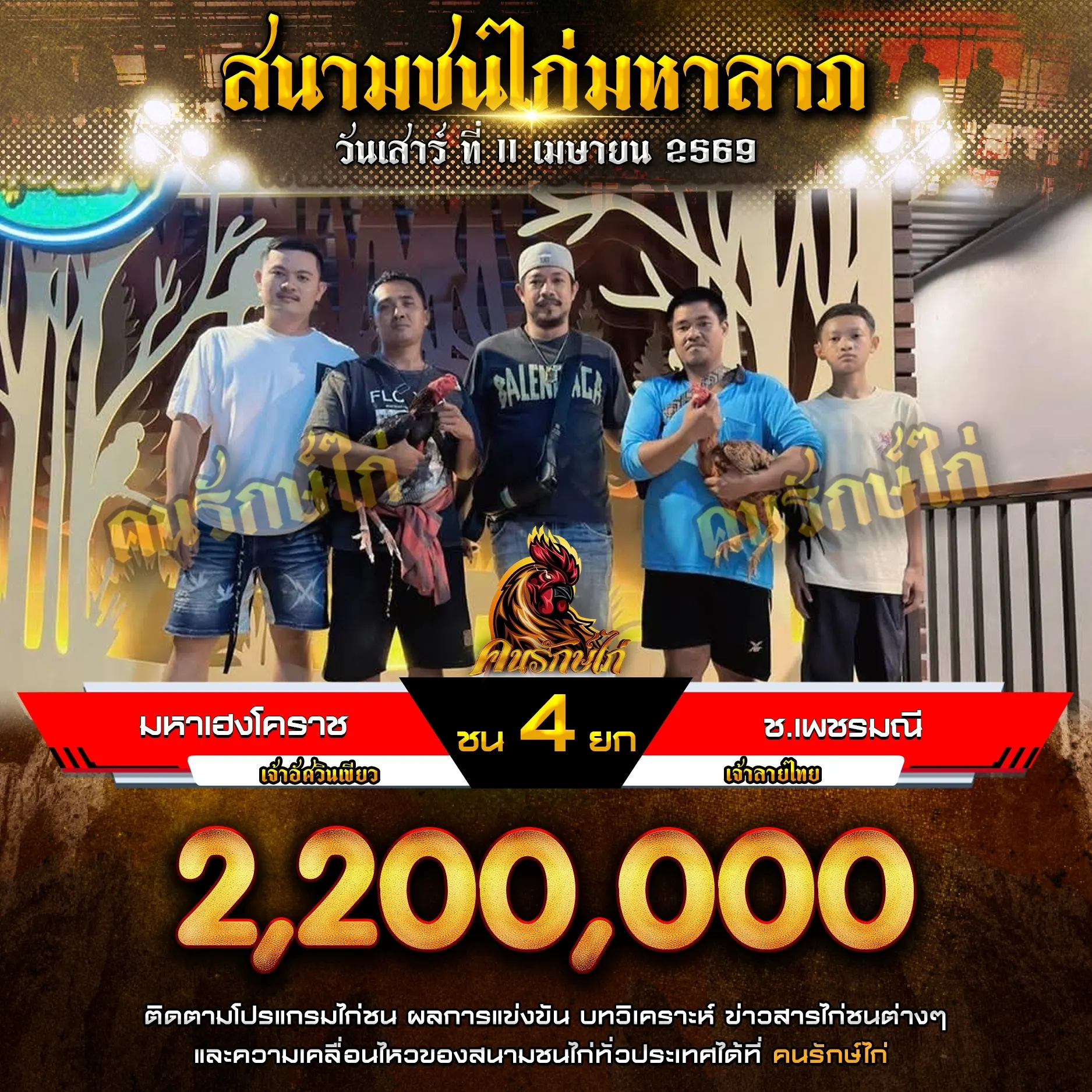 มหาเฮงโคราช VS ช.เพชรมณี 11 เมษายน 2569