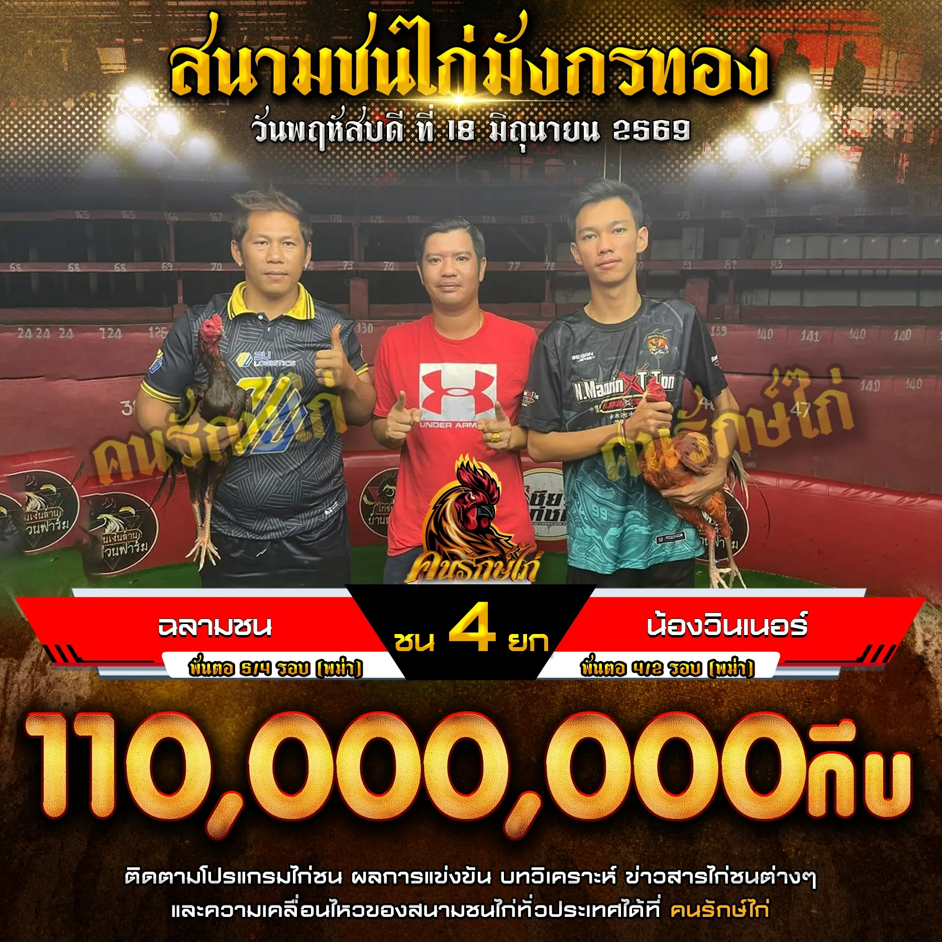 ฉลามชน VS น้องวินเนอร์ 18 มิถุนายน 2569
