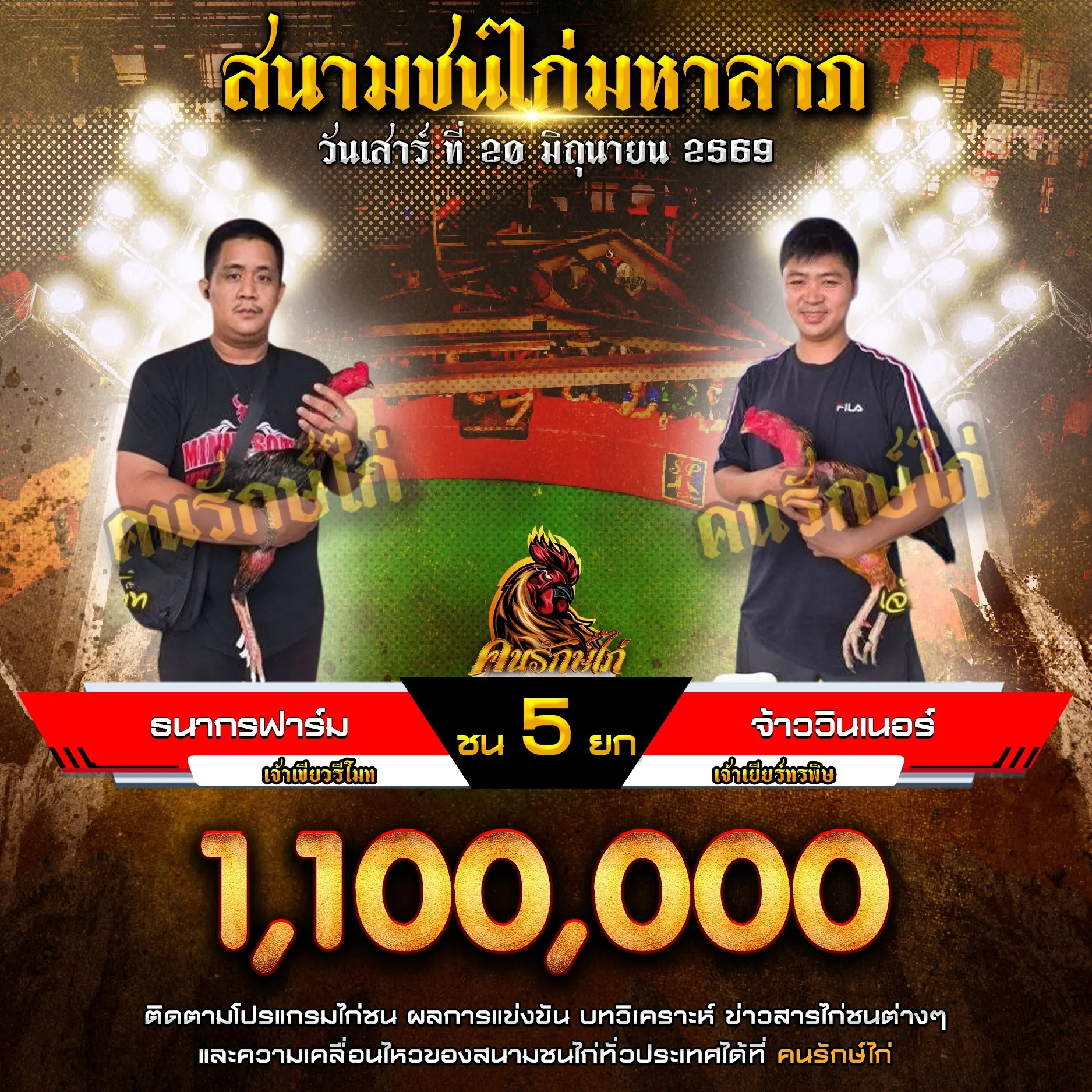 ธนากรฟาร์ม VS จ้าววินเนอร์ 20 มิถุนายน 2569