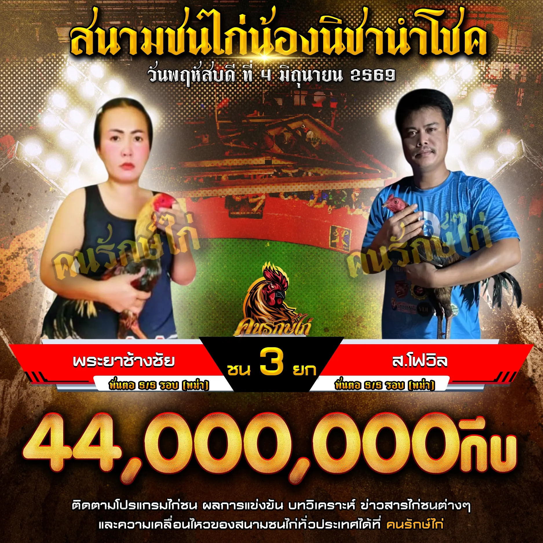 พระยาช้างชัย VS ส.โฟวิล 04 มิถุนายน 2569