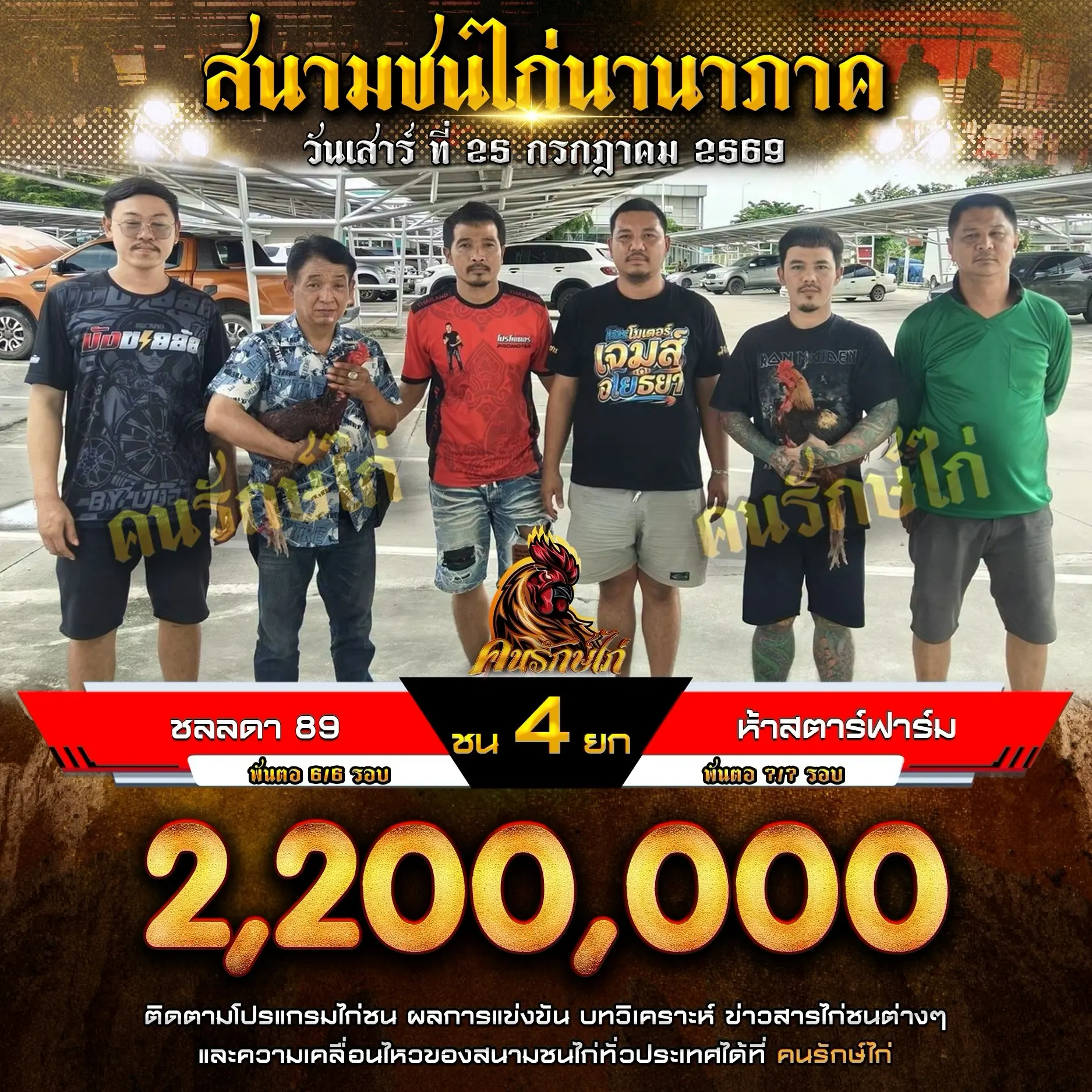 ชลลดา 89 VS ห้าสตาร์ฟาร์ม 25 กรกฎาคม 2569