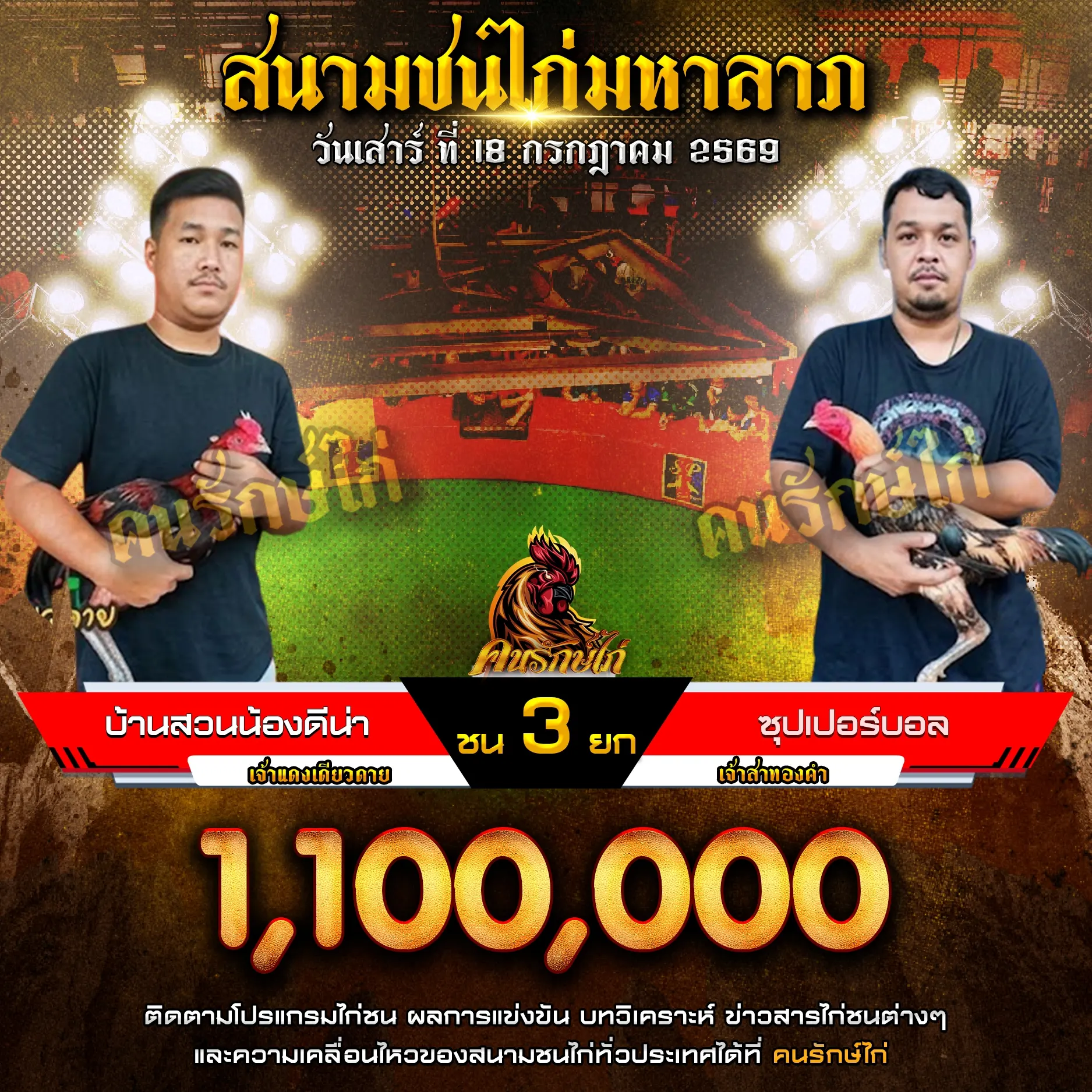 บ้านสวนน้องดีน่า VS ซุปเปอร์บอล 18 กรกฎาคม 2569