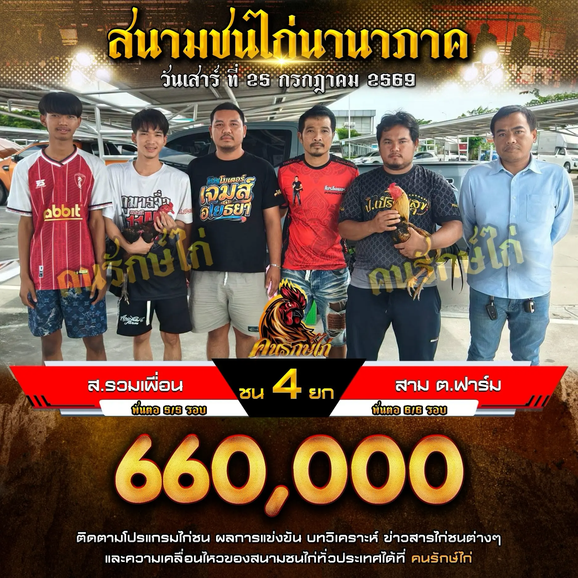 ส.รวมเพื่อน VS สาม ต.ฟาร์ม 25 กรกฎาคม 2569