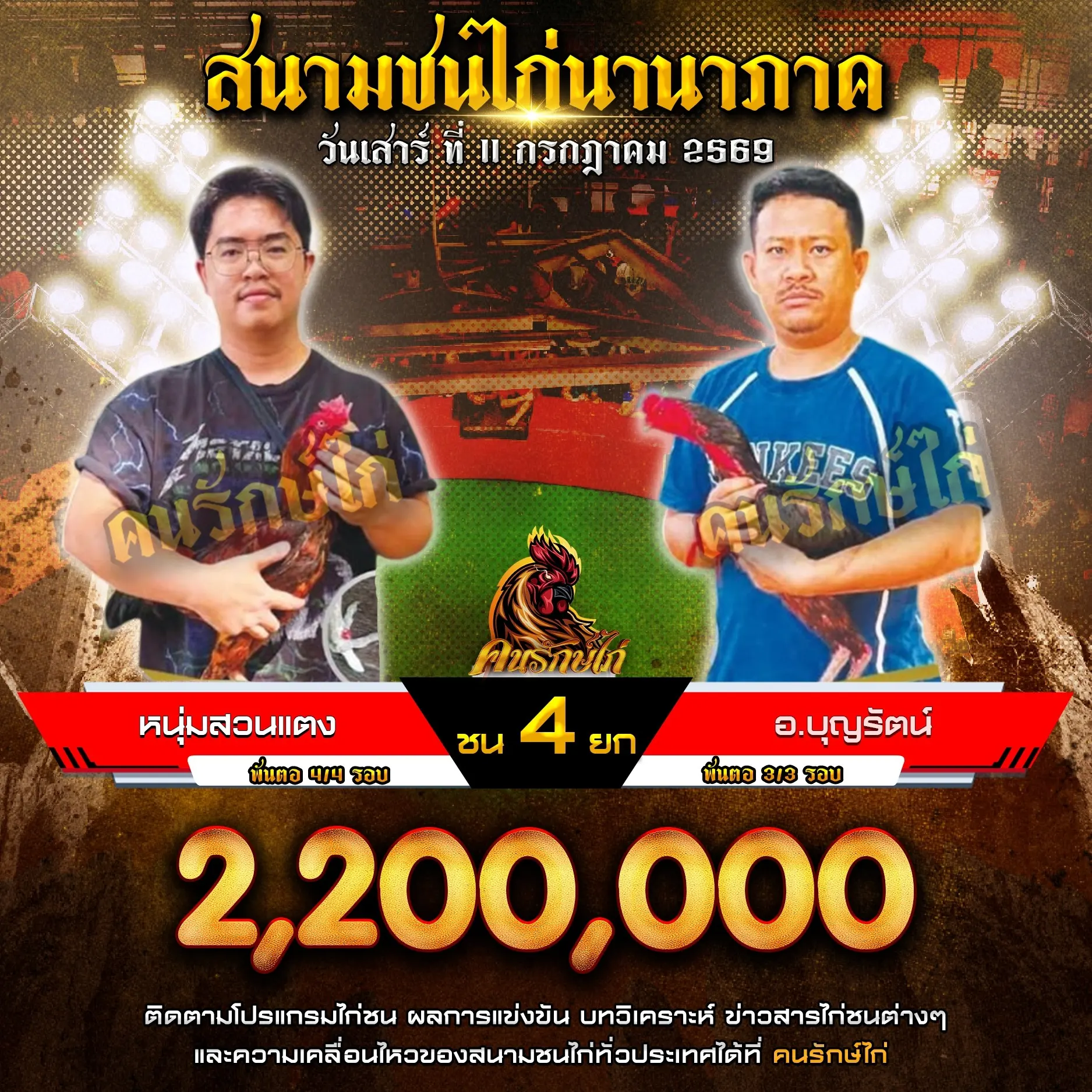 หนุ่มสวนแตง VS อ.บุญรัตน์ 11 กรกฎาคม 2569