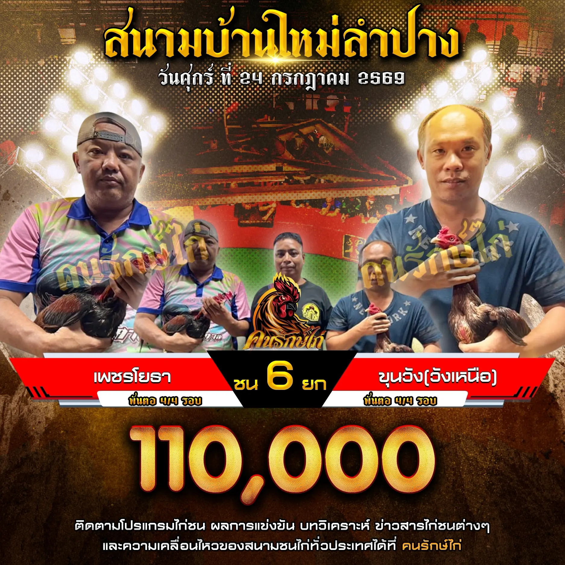 เพชรโยธา VS ขุนวัง(วังเหนือ) 24 กรกฎาคม 2569